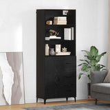 Highboard Black Oak 69.5 x 34 x 180 cm Engineered Wood 3416167