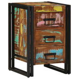 Bedside Cabinet Multicolour 40 x 40 x 59 cm Solid Reclaim Wood 4102732