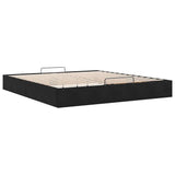 Ottoman Bed Frame No Mattress Black Super King Velvet 3311005