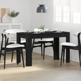 Dining Table Black Oak 120x60x76 cm Engineered Wood 861987