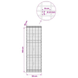 Gabion with 3.5 mm Wire and 5x10 cm Mesh 50x30x150 cm 3462739