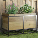 Garden Planter 80x40x50 cm Impregnated Wood Pine 847032