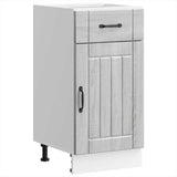 Kitchen Base Cabinet Lucca Grey Sonoma Engineered Wood 853713