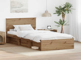 Bed Frame Artisian Oak 75 x 190 cm Engineered wood 3407948