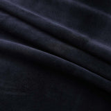 134490 Blackout Curtains with Rings 2 pcs Velvet Black 140x245 cm