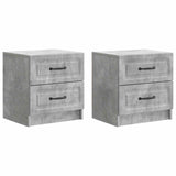 Bedside Cabinet 2 pcs Concrete Grey 43 x 34.5 x 44.5 cm 895682