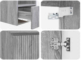 Bathroom Cabinet Set 3 pcs Grey Sonoma 49.5 x 44.5 x 65 cm 3405693