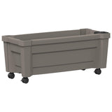 Calypso Planter with Wheels Grey 79 x 35 x 33 cm PP 42041720