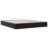Ottoman Bed Frame without Mattress Black Super King Faux Leather 3310831