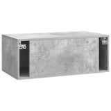 Wall-Mounted TV Cabinet Concrete Grey 78.5 x 41 x 30 cm 898518