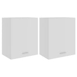 Hanging Cabinet Lyons 2 pcs White 50x31x60 cm Engineered Wood 805078