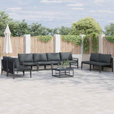 Garden Sofa Set Anthracite Steel 3378984