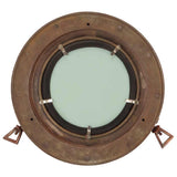 Porthole Mirror Wall Hanging 30 cm Aluminium and Glass 357856
