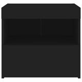 Bedside Cabinet Black Engineered wood 50x40x45 cm Bedside Cabinet 836765