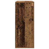 Wall Cabinet with Door Old Wood 80 x 33 x 80 cm Engineered Wood 862114