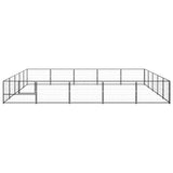 Dog Kennel Black 25 m Steel 3082157