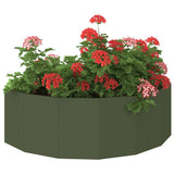 Planter Olive Green 120 x 60 x 35 cm Steel 883685