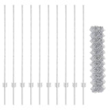 Fence and Post Silver 1.2 x 10 m Steel 3336289