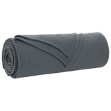 Throw Blanket Dark Grey 350 x 270 cm Fleece 42017133