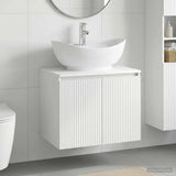 Bathroom Furniture Set High Gloss White Engineered Wood 3404344
