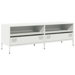 ZNTS TV Cabinet White 135x39x43.5 cm Cold-rolled Steel 851339