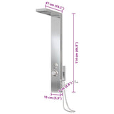 Shower Panel System Stainless Steel Square 151414