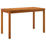 Garden Table Natural Wood Solid Acacia Wood Medium Durable 319718