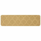 Stair Mats 15 pcs 76 x 20 cm Beige Polyester Rectangular 42054635