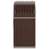 ZNTS Log Holder Brown 120x45x100 cm Galvanised Steel 364573