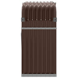 Log Holder Brown 120x45x100 cm Galvanised Steel 364573