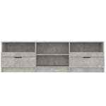 TV Cabinet Concrete Grey 150x33.5x45 cm Engineered Wood 811461