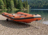 Adjustable Boat Trailer with Pneumatic Tires 200 kg Load Silver 42043573