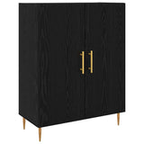 Highboard Black oak 69.5 x 34 x 180 cm Engineered Wood 3394580