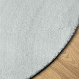 Area Rugs Oval HUARTE Grey 160 x 230 cm 100% Polyester 4103639