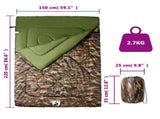 Double Sleeping Bag with Pillows for Adults Camping 3-4 Seasons 94453