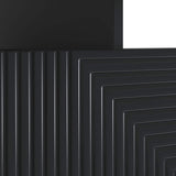 LED TV Cabinet Black Engineered Wood 896986