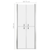 Shower Door Frosted ESG 71x190 cm 148792