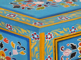 Sideboard Turquoise 55x30x76 cm Solid Wood Mango 355011