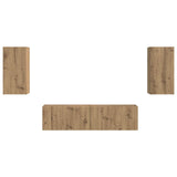 TV Cabinet Set 4 pcs Artisan Oak Engineered Wood 3409158