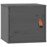 Wall Cabinets 2 pcs Grey 31.5x30x30 cm Solid Wood Pine 818360