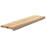 Stair Treads 20 pcs Untreated 100x30x2 cm Solid Wood Oak 3282950