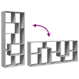 Room Divider Bookcase Grey Sonoma 67x25x161.5 cm Engineered Wood 858080