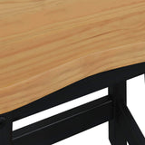Bar Stool EKAI 2 pcs Black 40 x 29 x 45.5 cm Solid Pine Wood 42037011