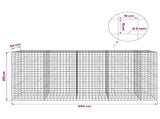 Gabion with 5 mm Wire and 10x10 cm Mesh 450x50x200 cm 3465267