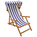 Deck Chair 2 pcs 3 Position Solid Eucalyptus Wood 3407817