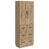 Cabinet Set 2 pcs Artisan Oak 66 x 34.5 x 87 cm Engineered Wood 3416807