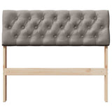 Upholstered Headboard Taupe 90 cm Solid Pine Wood 879197