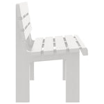 ZNTS Garden Bench White 110x52x71 cm Polypropylene 4009379