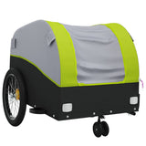 Bike Trailer Black and Green 30 kg Iron 94144