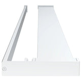 Walk-in Shower Wall with Shelf Chrome 90x195 cm ESG Glass&Aluminium 3185498